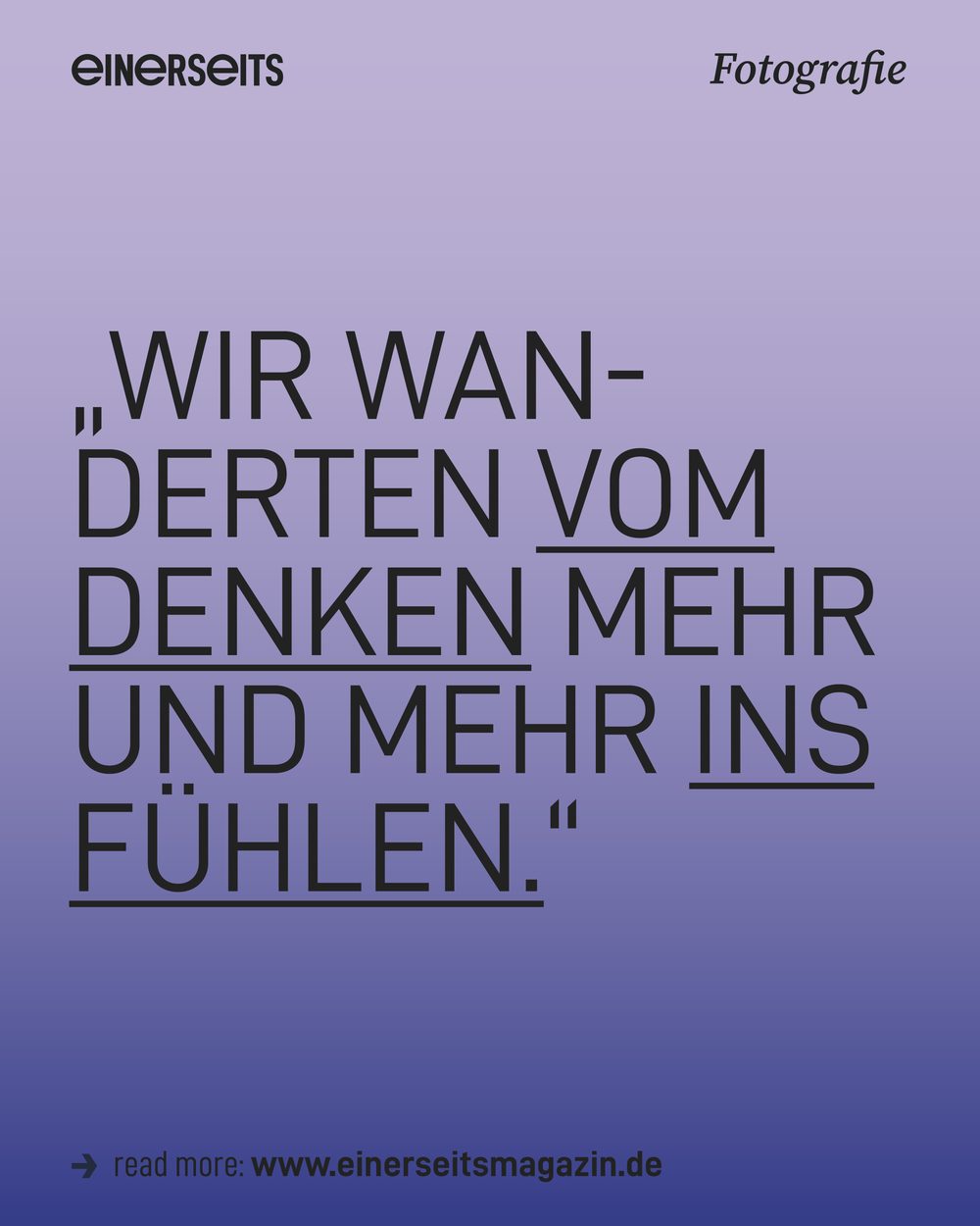 Instagram template: big quote on lilac gradient