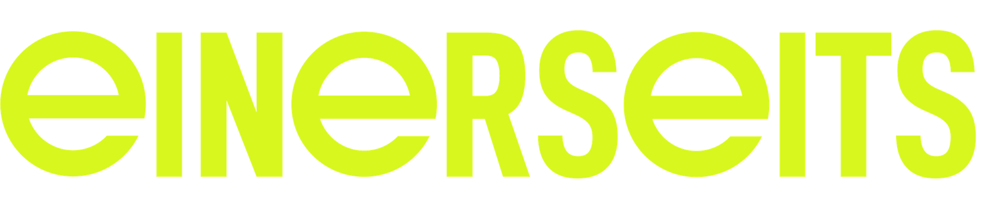 Einerseits logo in lime