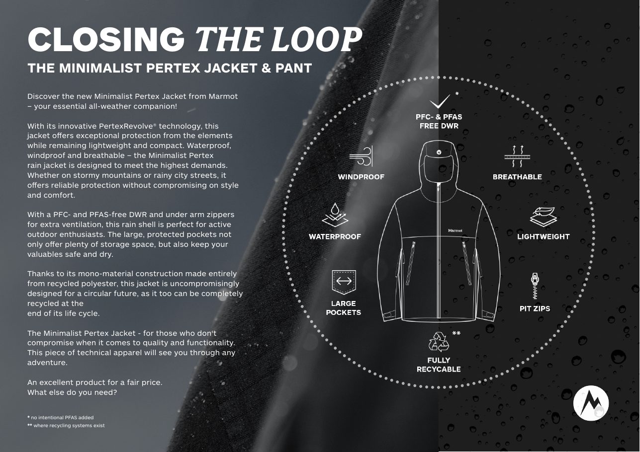 Closing the loop: the Minimalist Pertex jacket