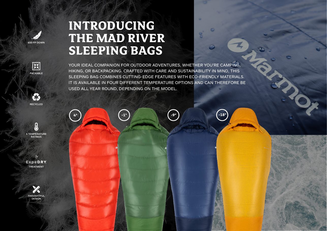 Introducing the Mad River sleeping bags